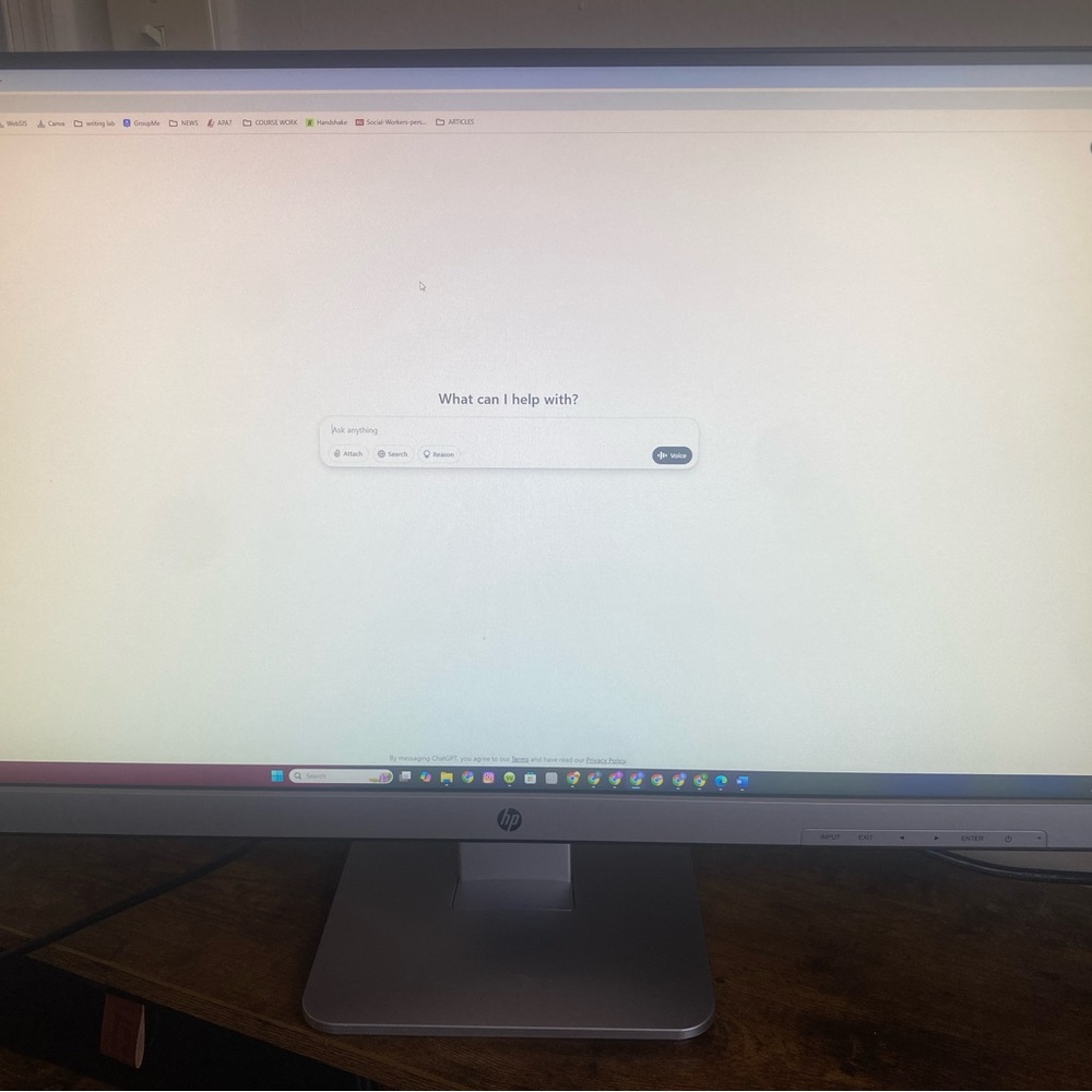 HP Monitor with Silver Stand
